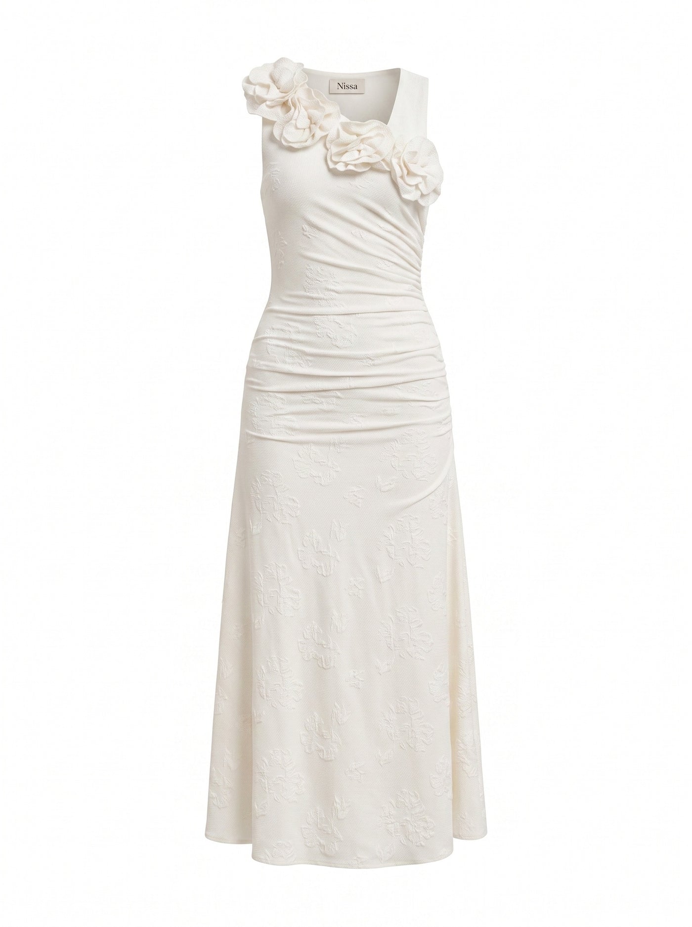FLORAL ONE-SHOULDER DRESS