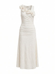 FLORAL ONE-SHOULDER DRESS