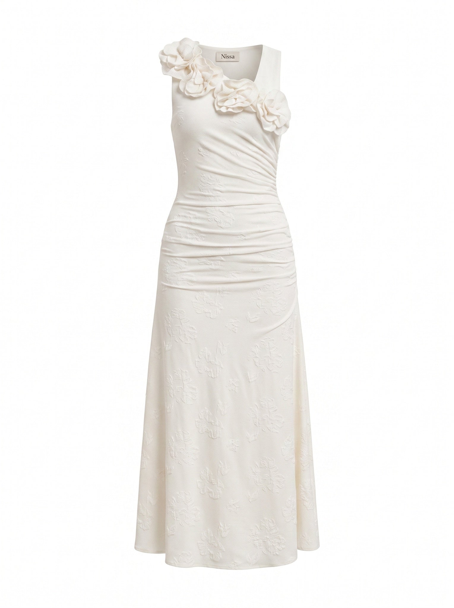 FLORAL ONE-SHOULDER DRESS