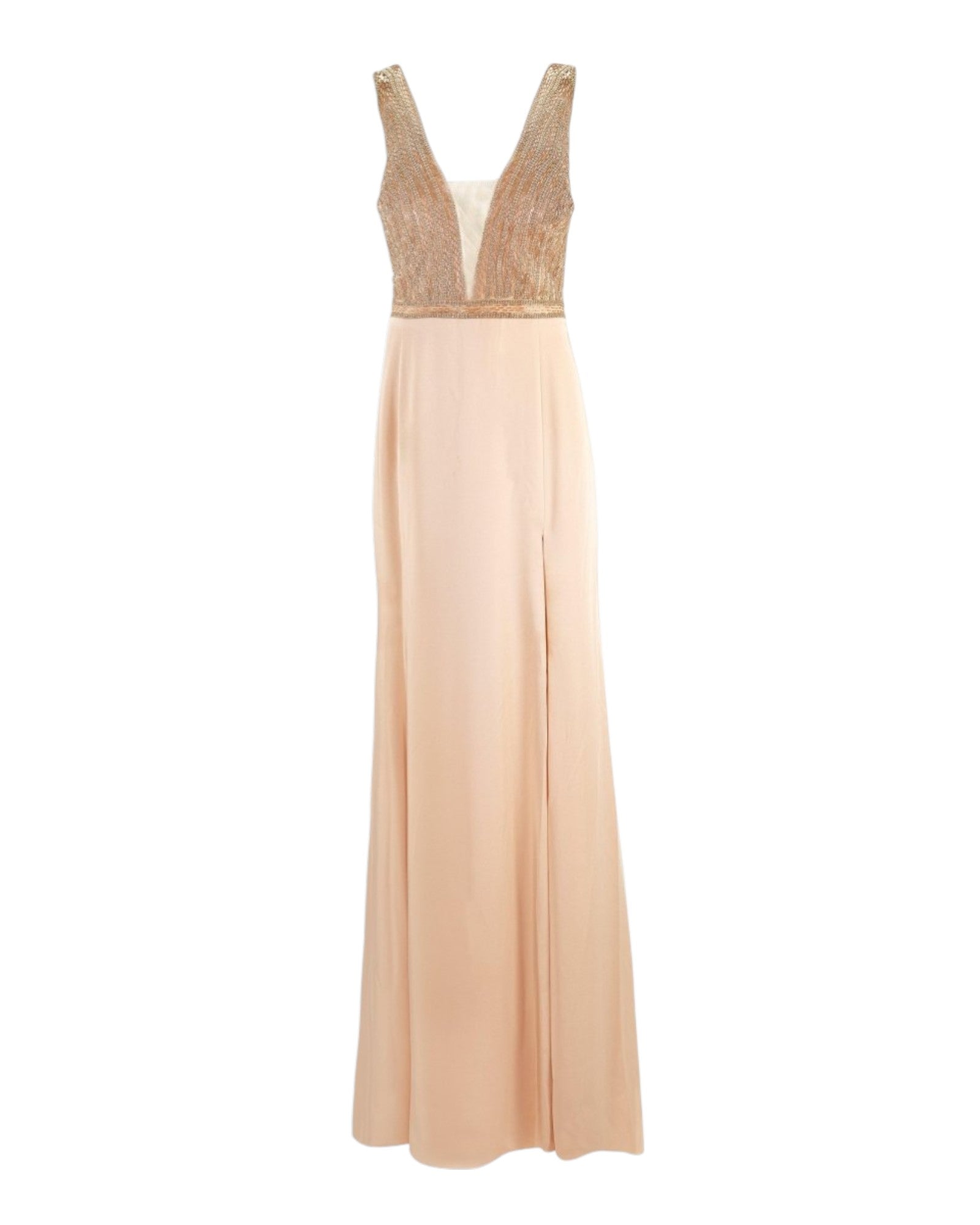 SHIMMER PLUNGE EVENING GOWN