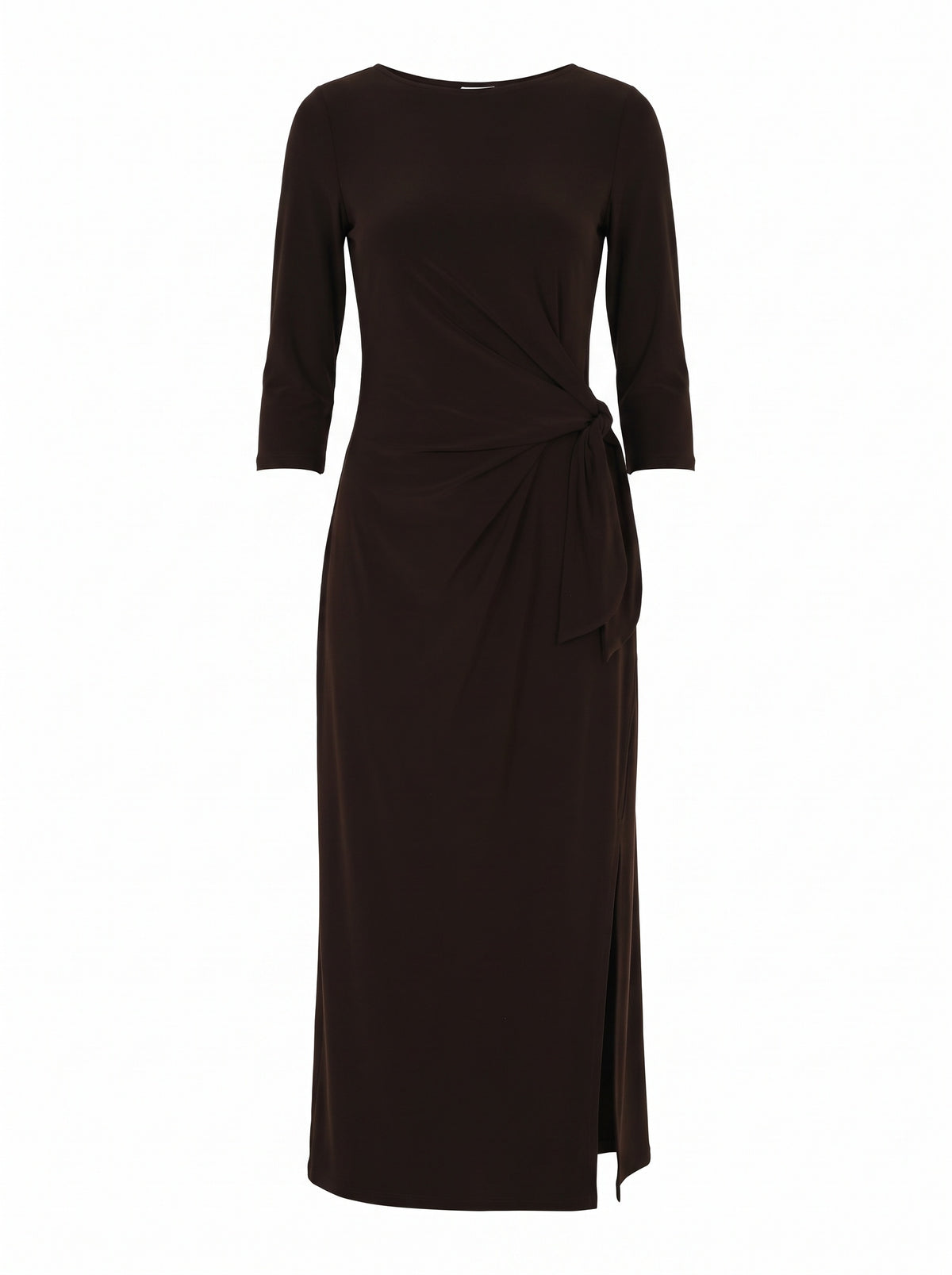 RUCHED WAIST JERSEY DRESS