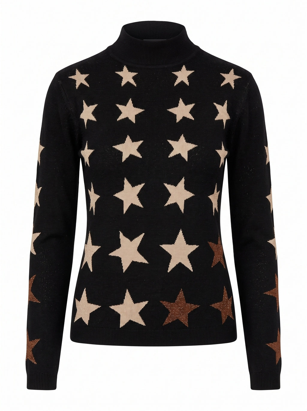 Star Print Knit Sweater