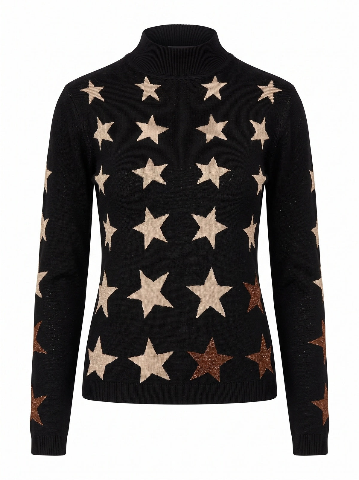 Star Print Knit Sweater
