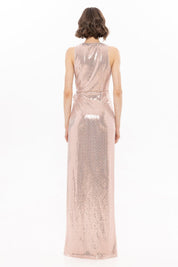 Sequin Wrap Dress