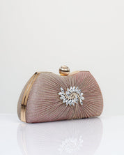 CRYSTAL EMBELLISHED EVENING CLUTCH