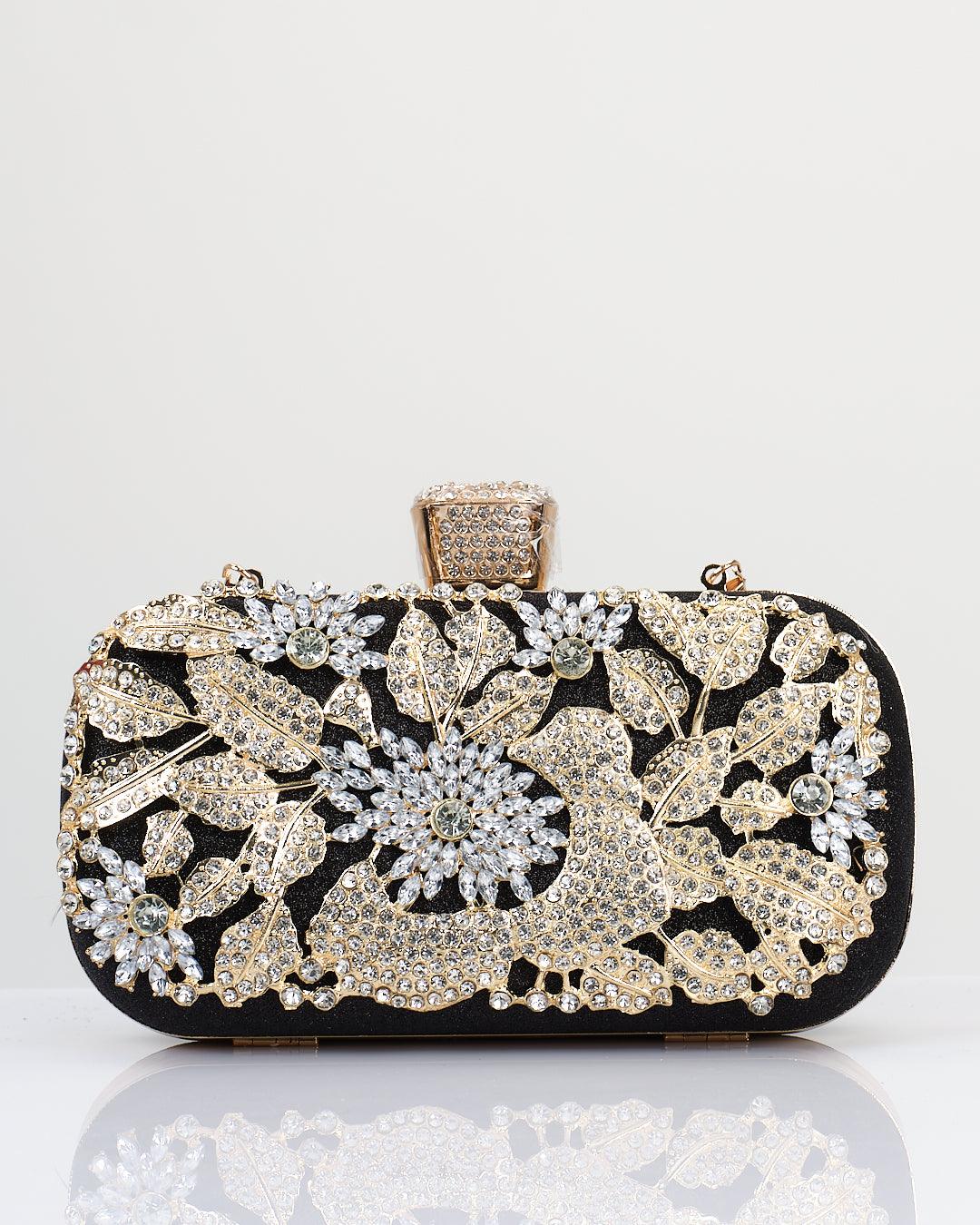 Rhinestone Sequin Clutch Bag