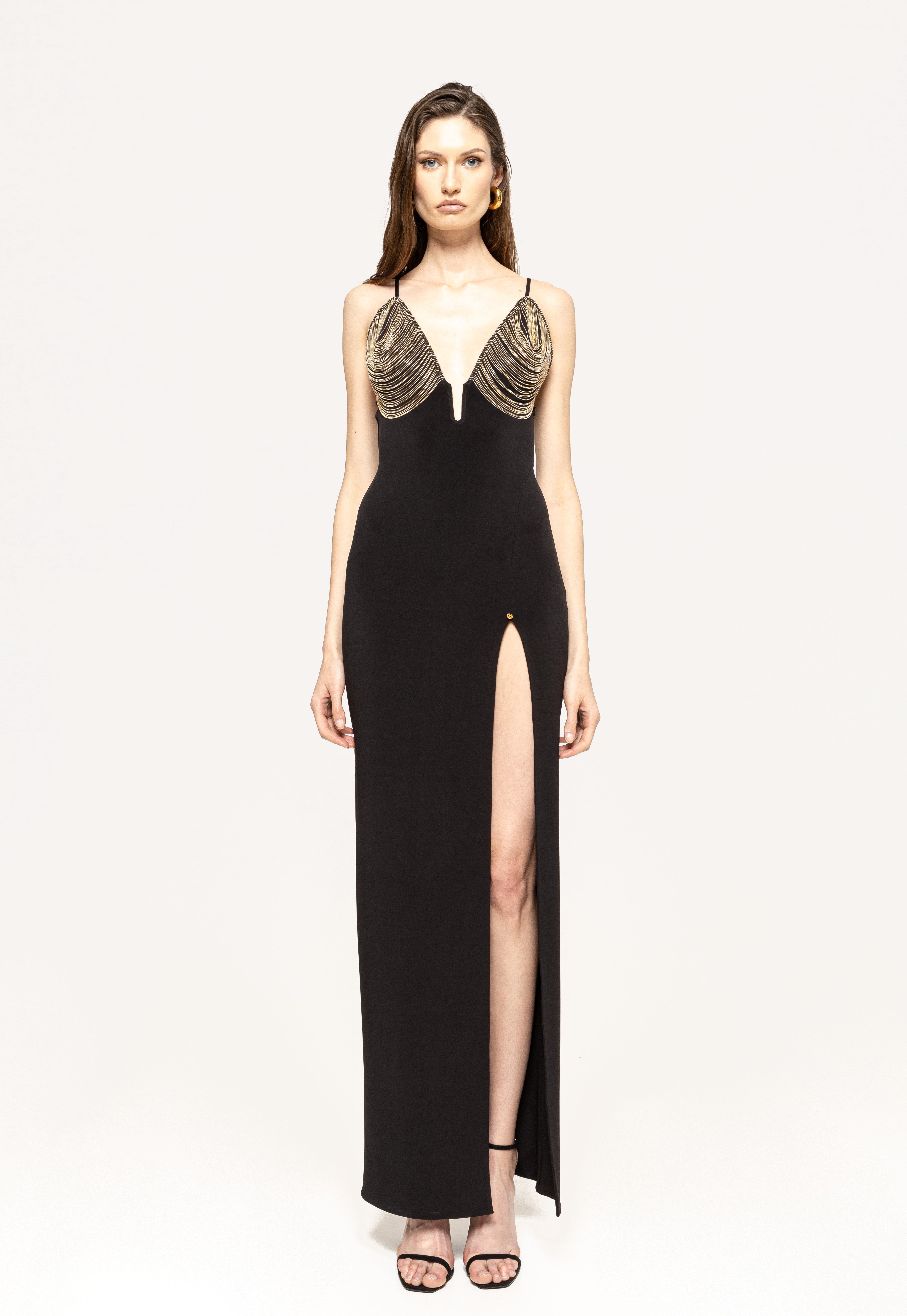 GODDESS CHAIN BUST GOWN