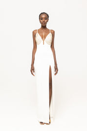 GODDESS CHAIN BUST GOWN