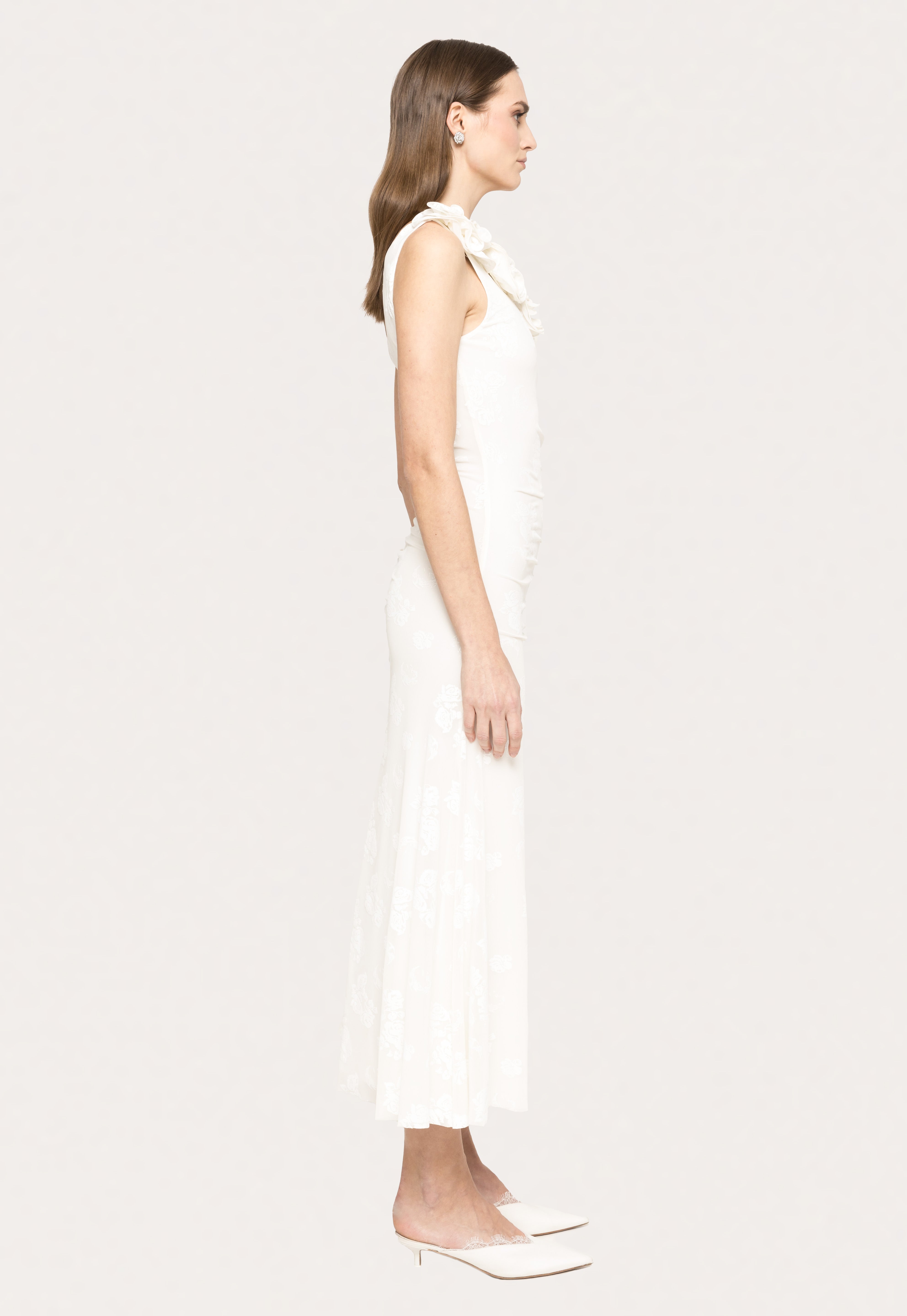 FLORAL ONE-SHOULDER DRESS