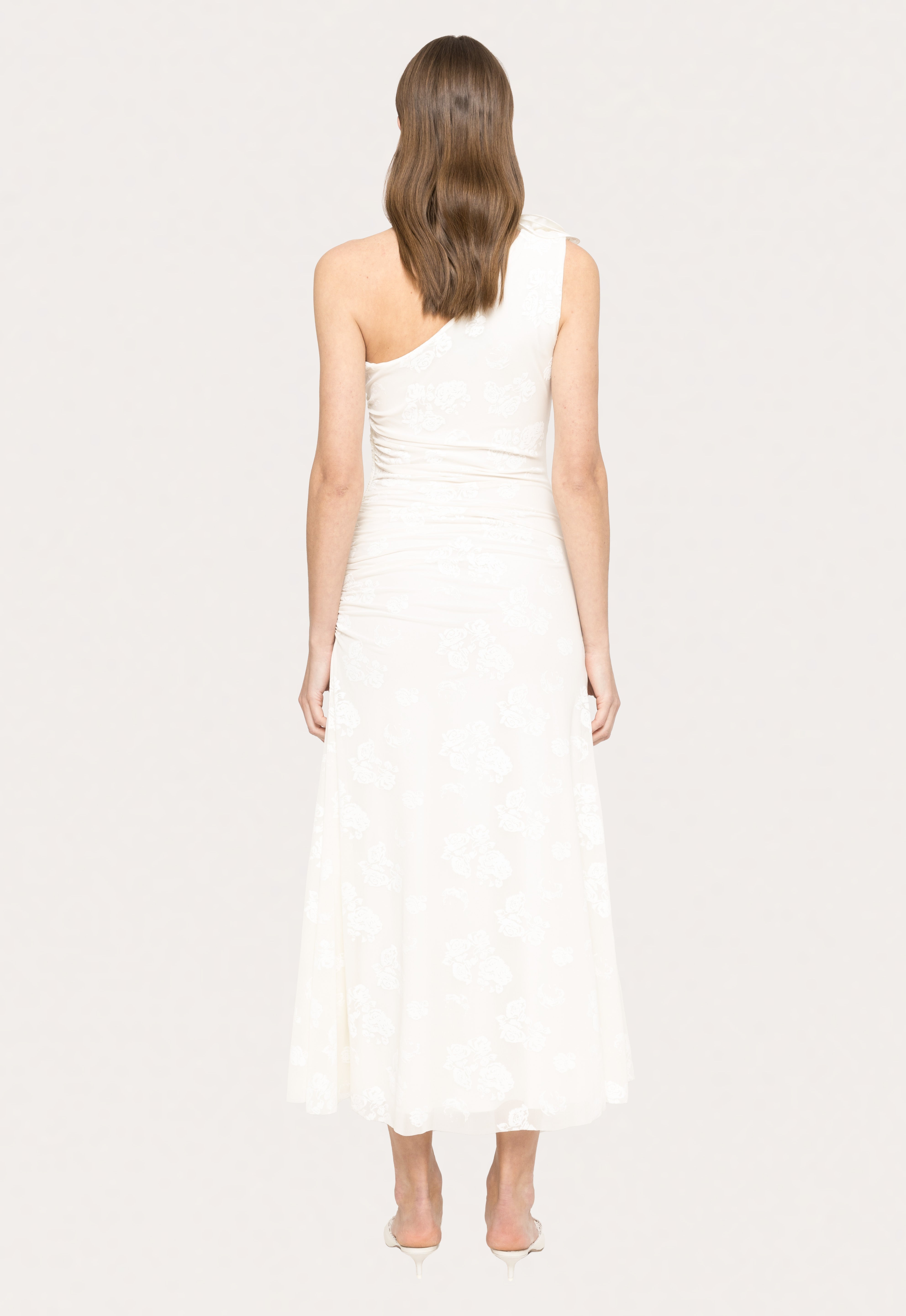 FLORAL ONE-SHOULDER DRESS