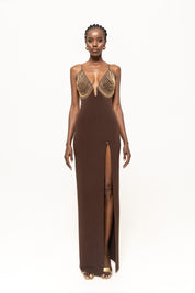 GODDESS CHAIN BUST GOWN