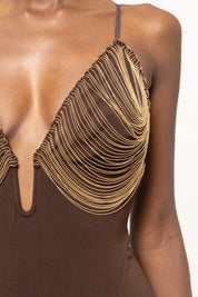 GODDESS CHAIN BUST GOWN