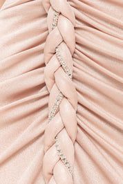KNOTTED CUTOUT DRAPE GOWN