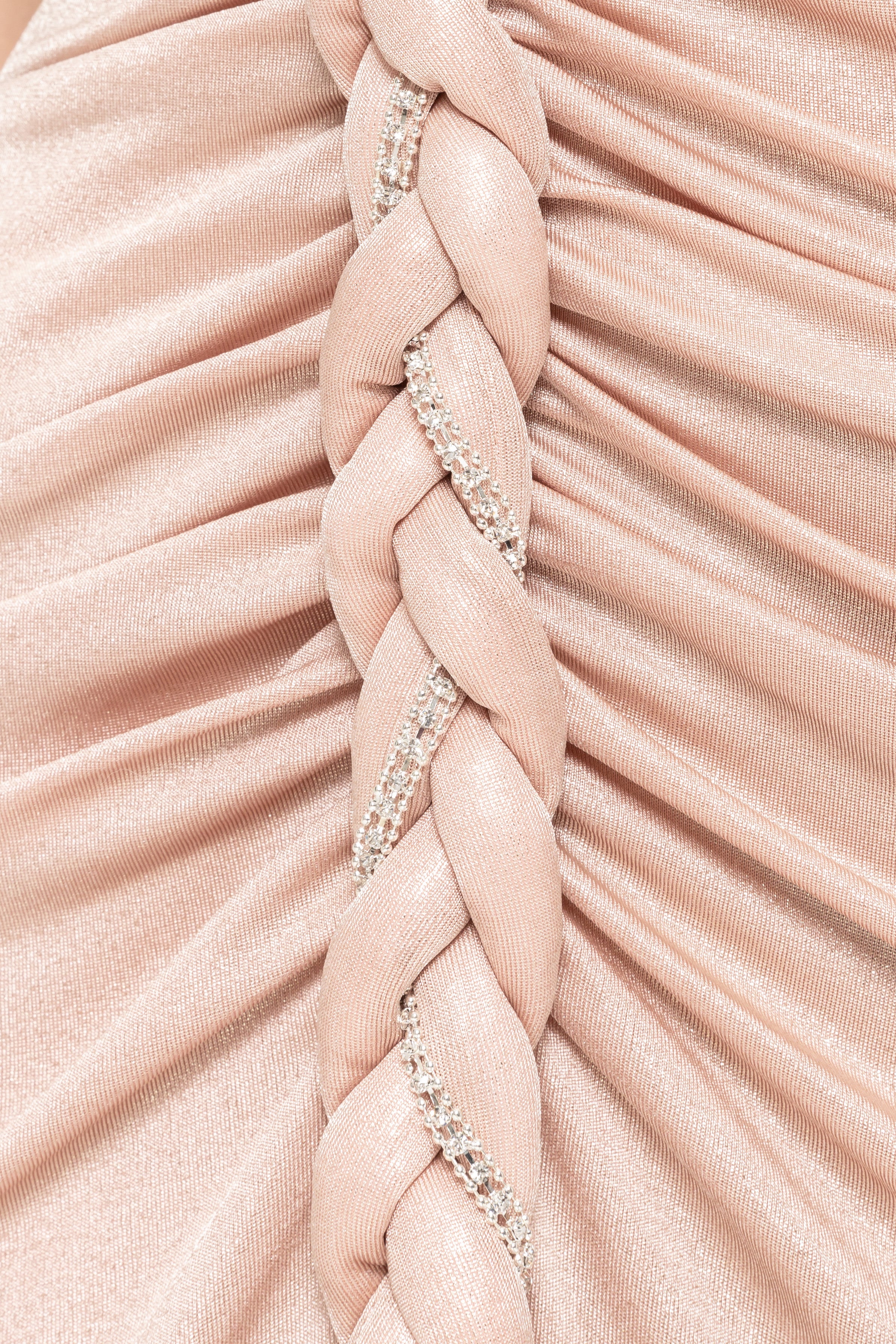 KNOTTED CUTOUT DRAPE GOWN