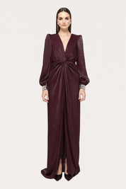 PLUNGED TWIST GOWN