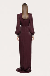 PLUNGED TWIST GOWN