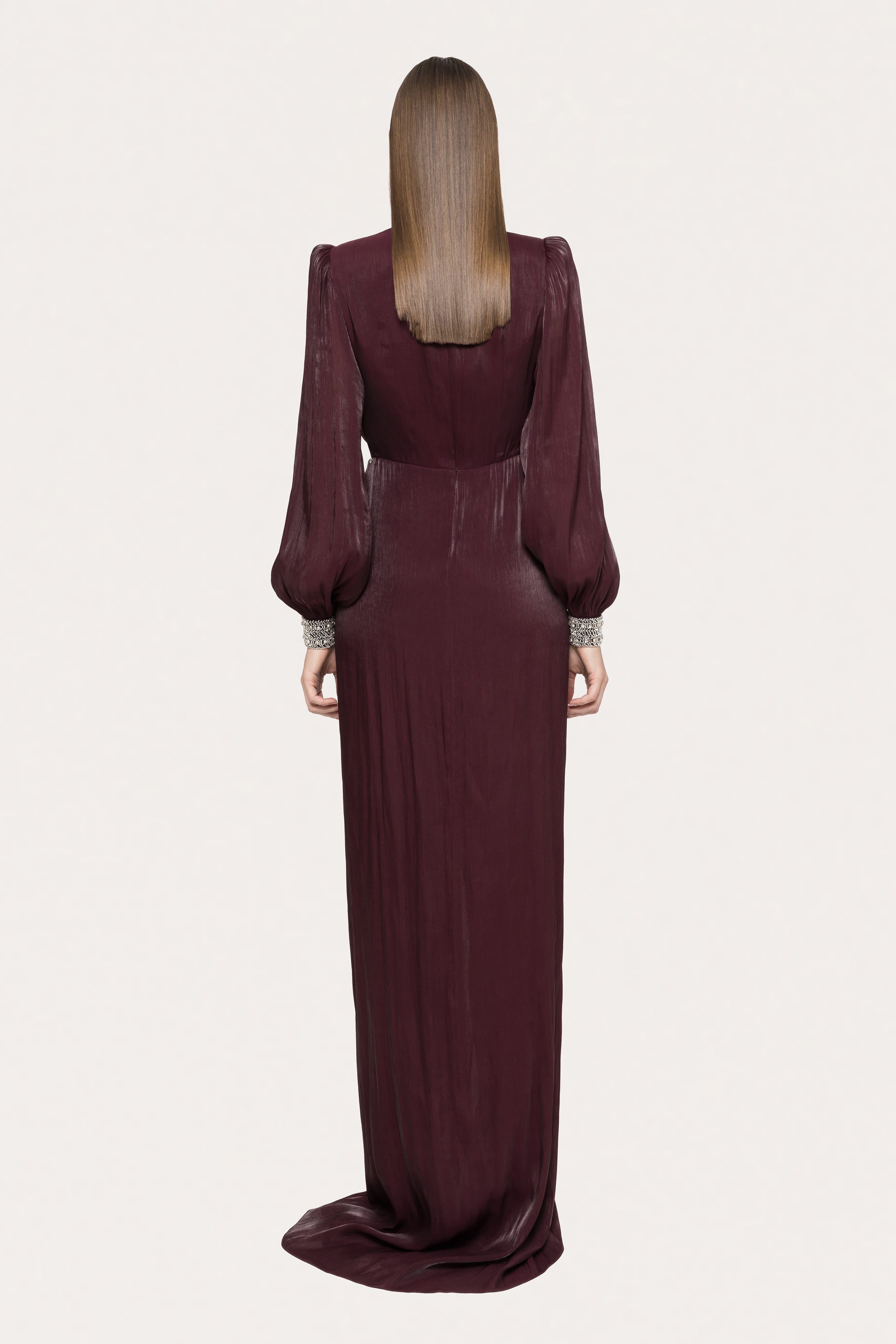 PLUNGED TWIST GOWN