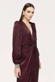 PLUNGED TWIST GOWN