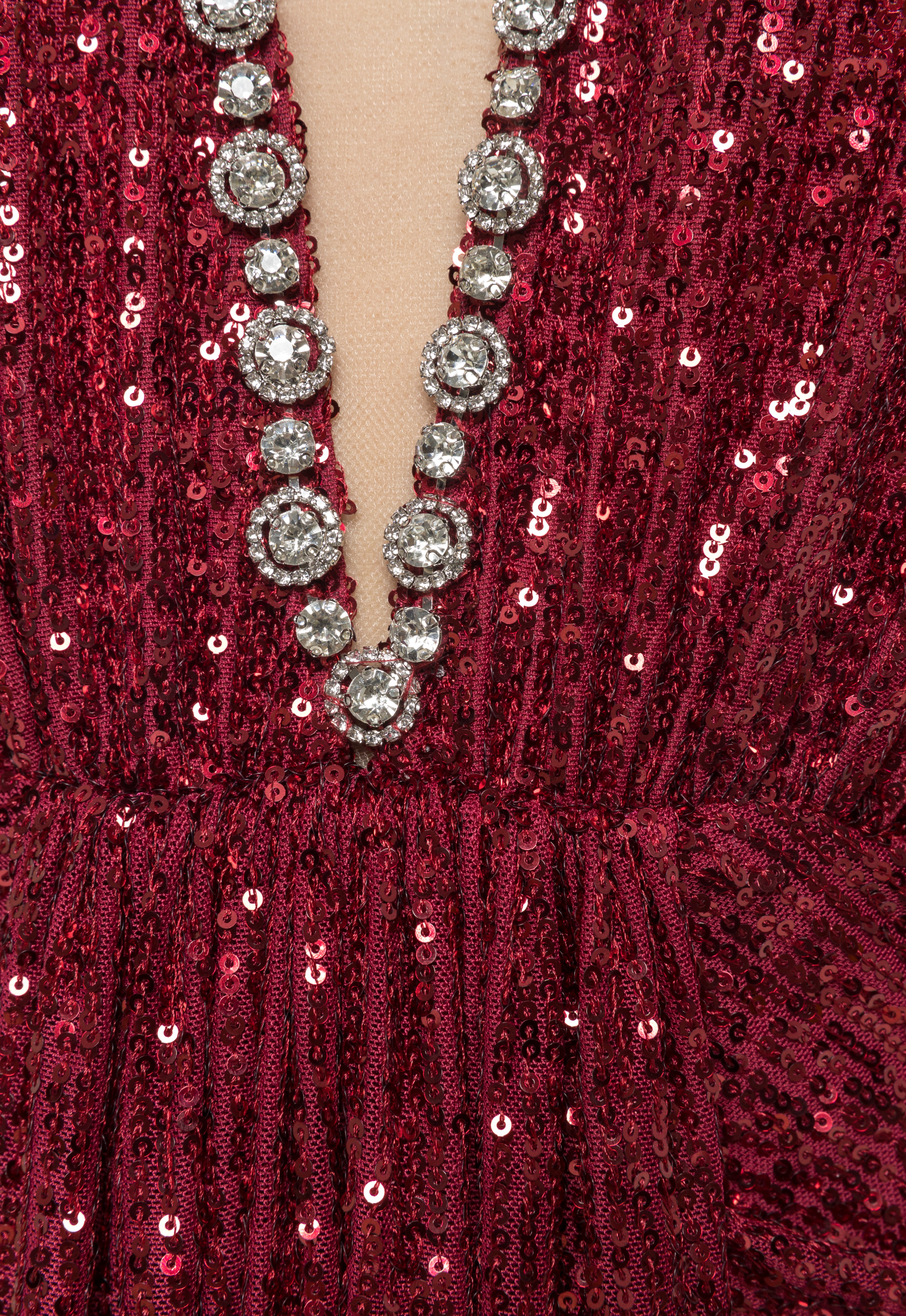 SEQUIN HALTER GOWN