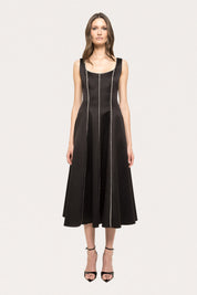 PANELLED MIDI DRESS
