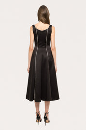 PANELLED MIDI DRESS