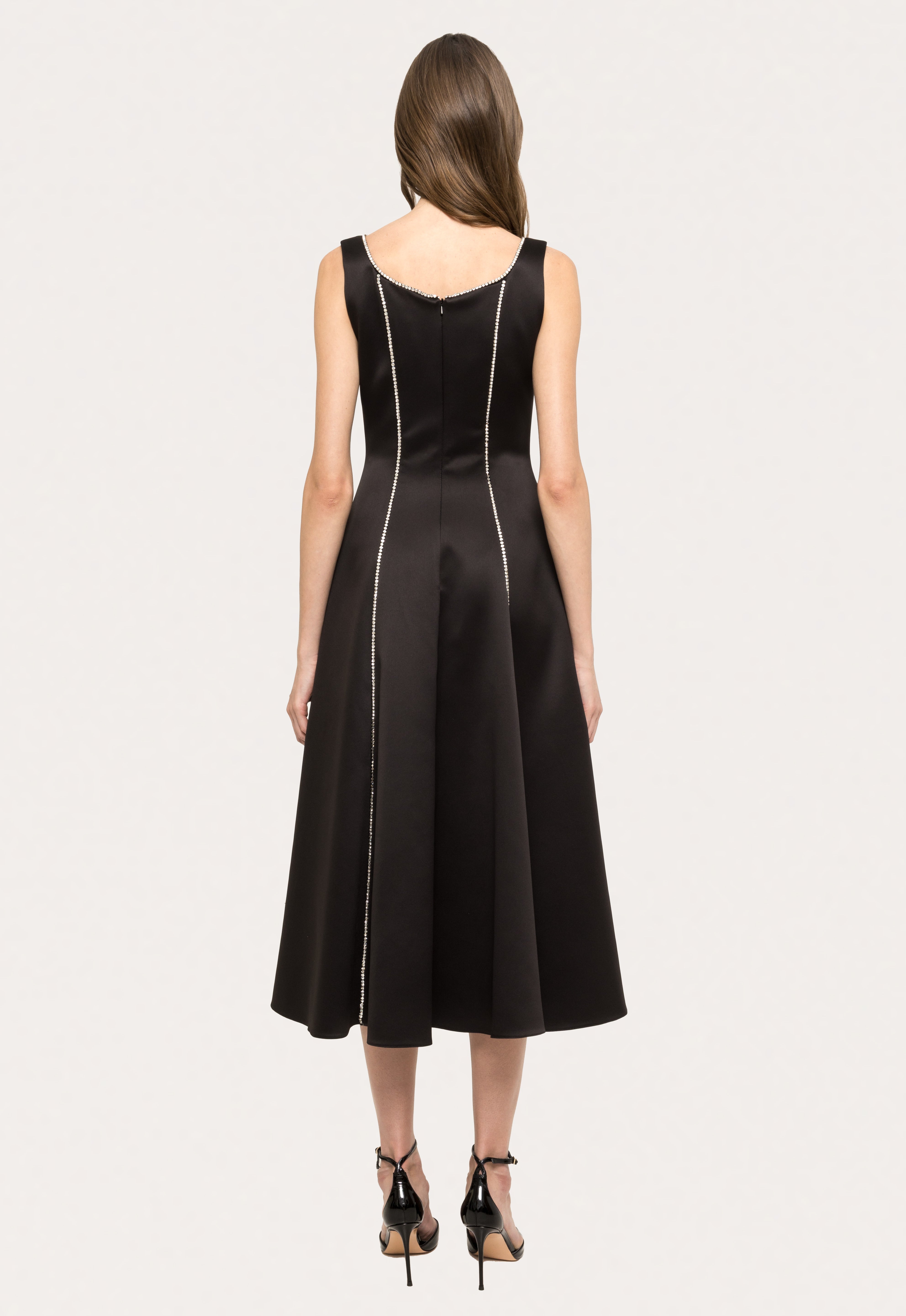 PANELLED MIDI DRESS