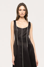 PANELLED MIDI DRESS