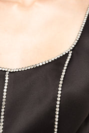 PANELLED MIDI DRESS