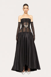 SHEER CORSET BALL GOWN