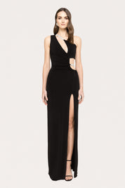 CUTOUT DRAPE DRESS
