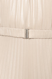 PLEATED CAPE GOWN