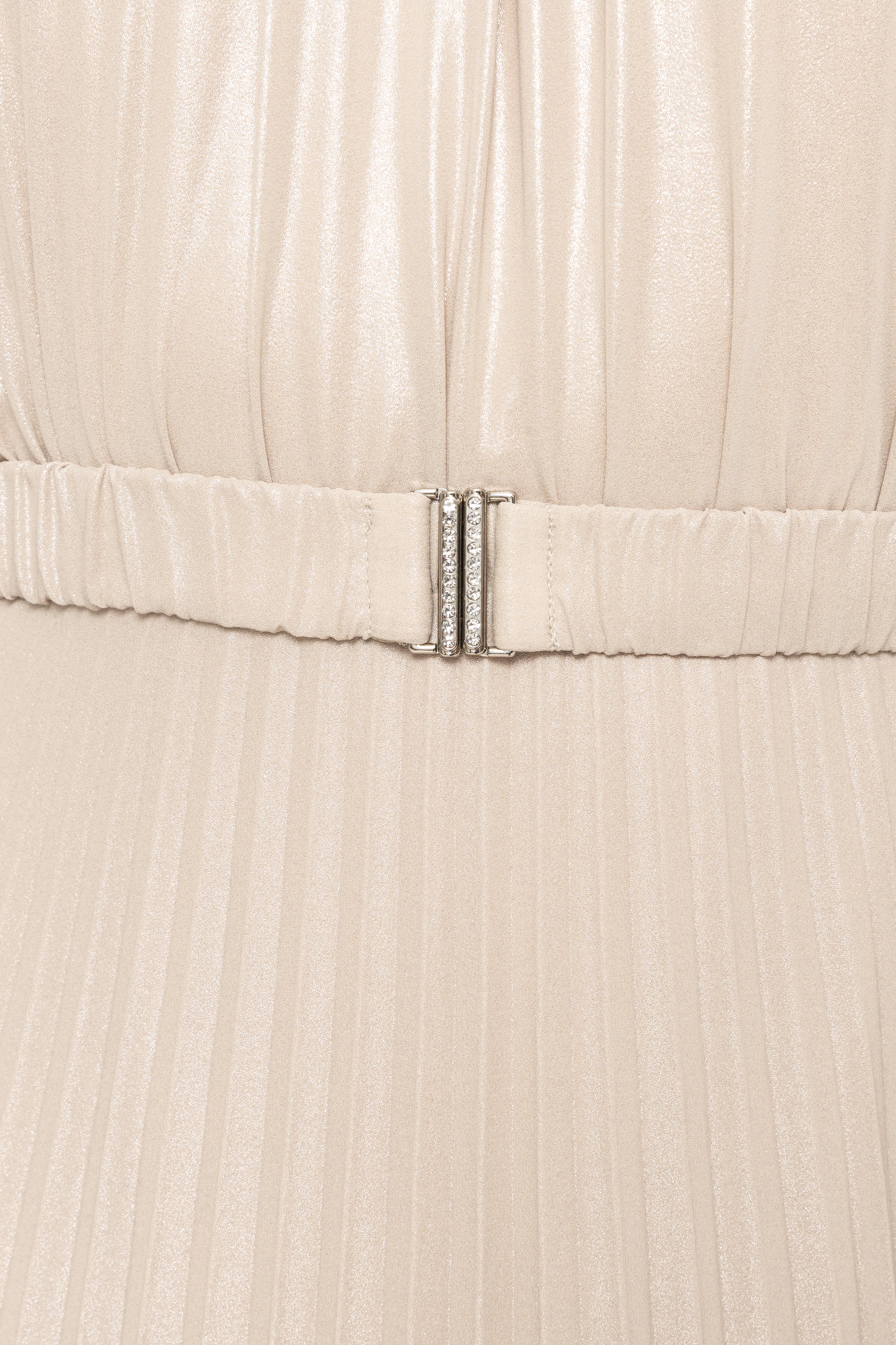 PLEATED CAPE GOWN