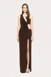 CUTOUT DRAPE DRESS