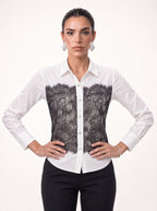 HIGH-WAIST CROPPED STRAIGHT TROUSERS
