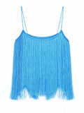  FRINGE CAMI CROP TOP