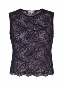 TEXTURED LACE SLEEVELESS TOP
