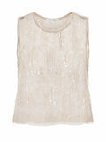 TEXTURED LACE SLEEVELESS