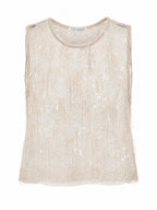 TEXTURED LACE SLEEVELESS