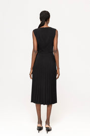 Pleated Midi Dress