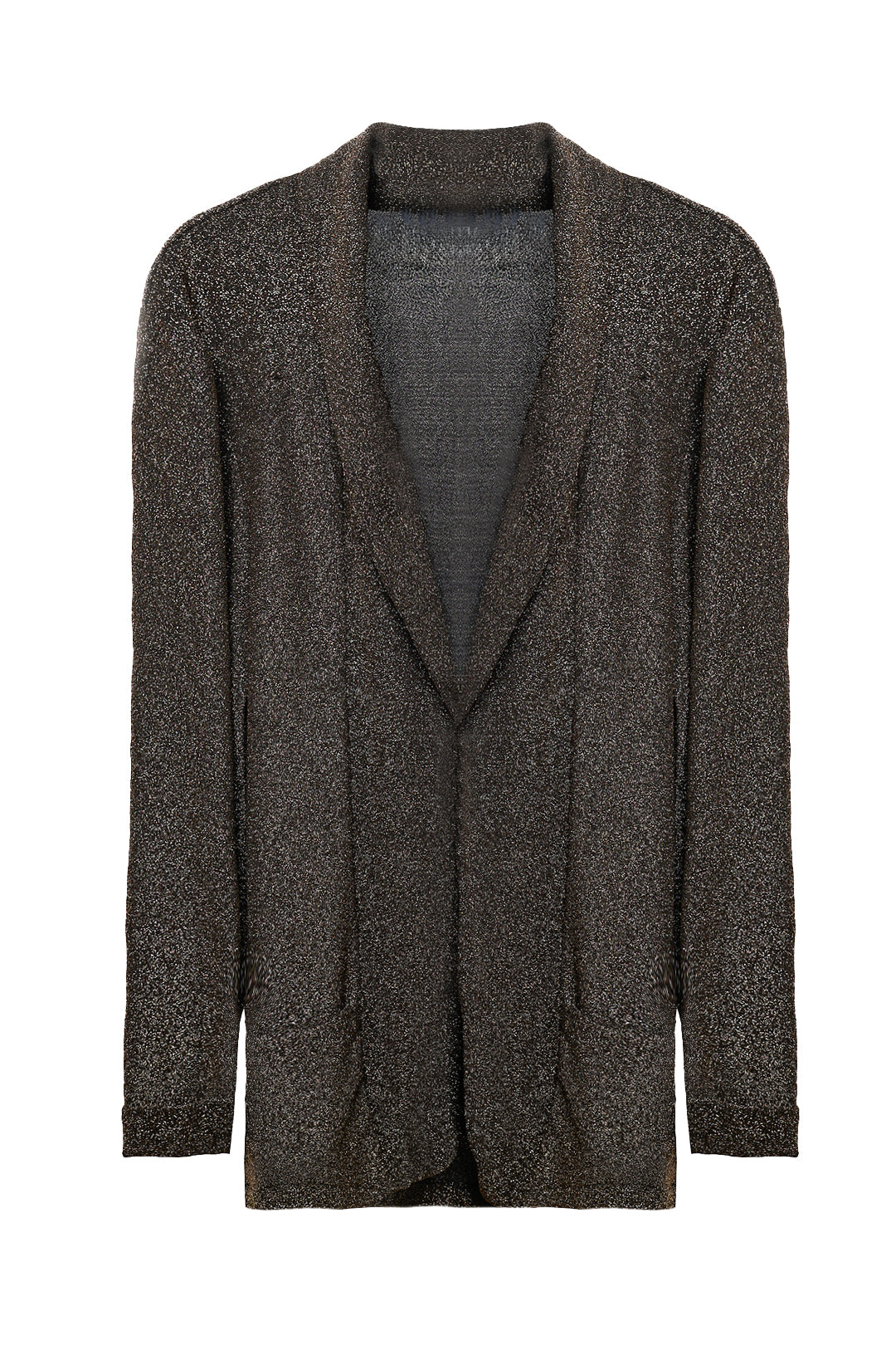 GLITTER TEXTURED KNIT CARDIGAN