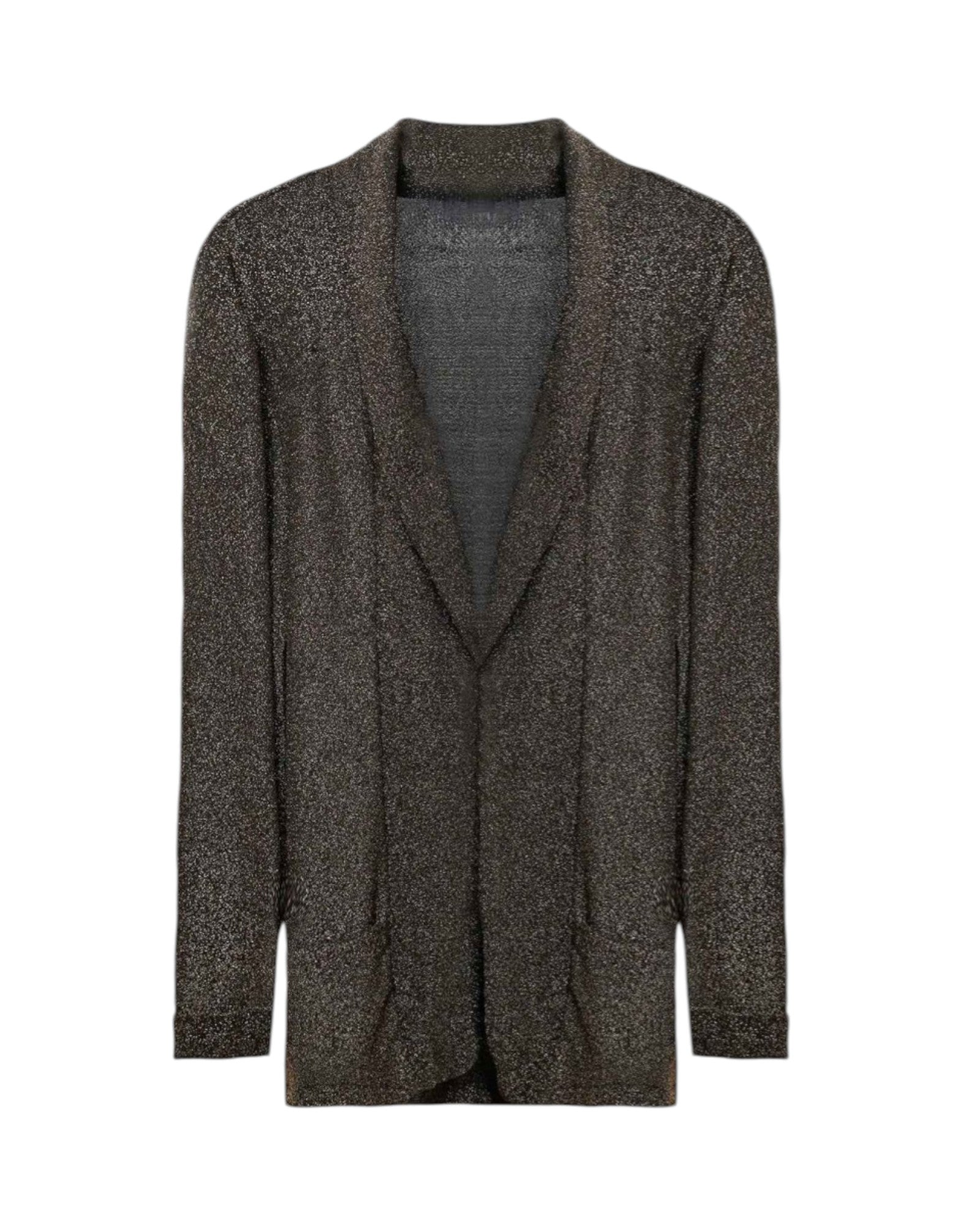 GLITTER TEXTURED KNIT CARDIGAN
