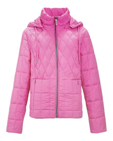 QUILTED HOODED PUFFER JACKET