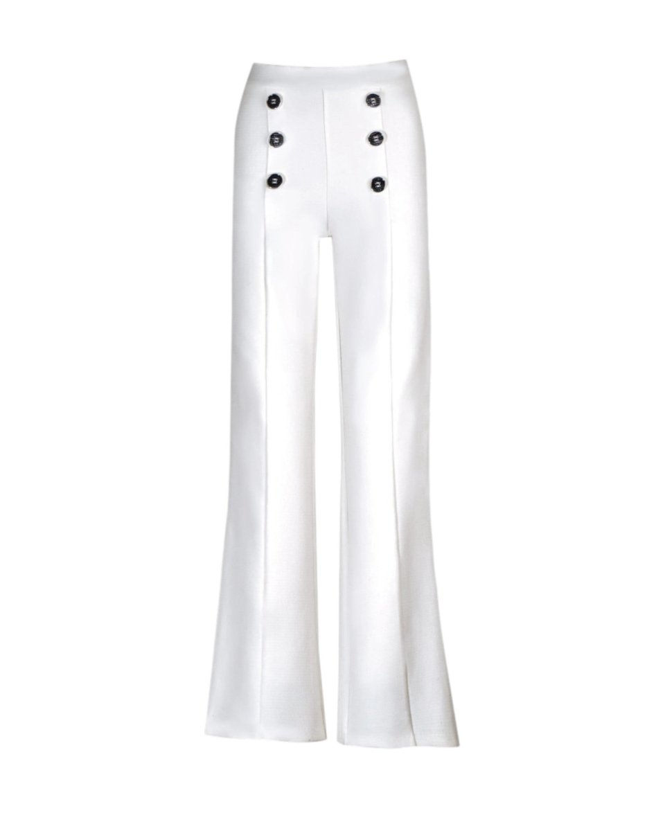 DOUBLE-BUTTON FLARED TROUSERS