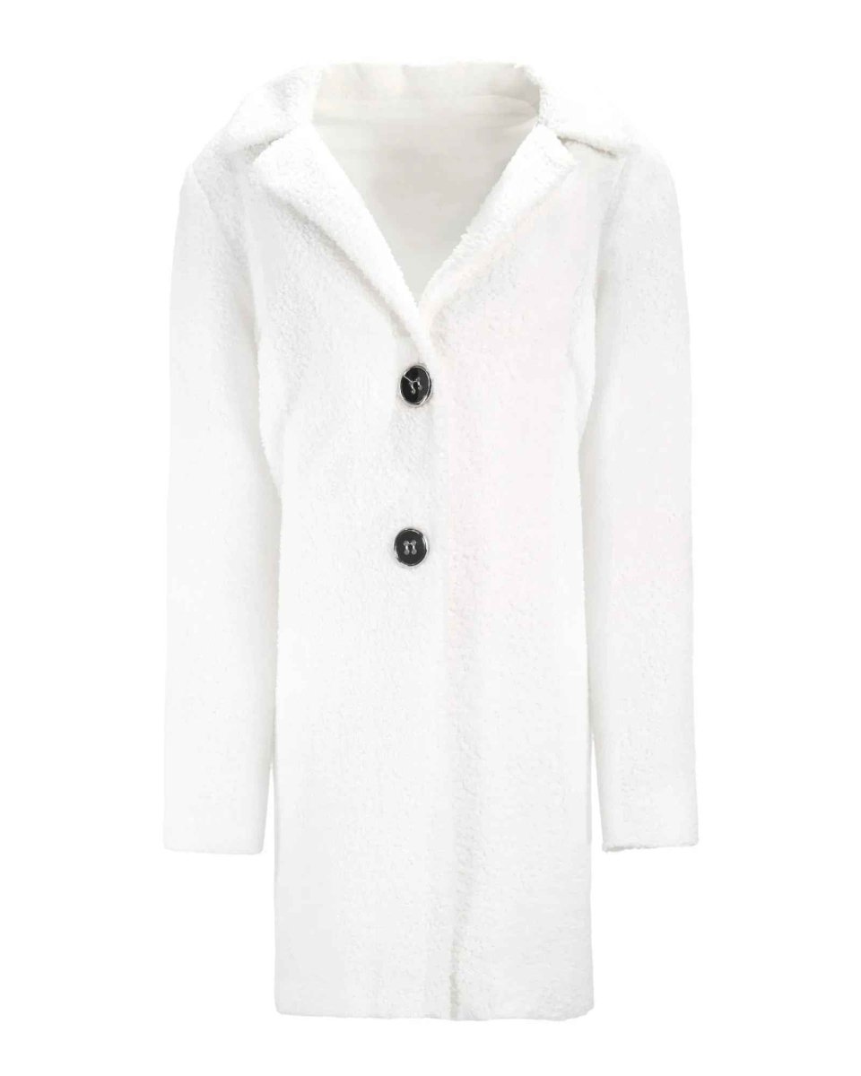 CHIC TEXTURED DOUBLE-BUTTON COAT