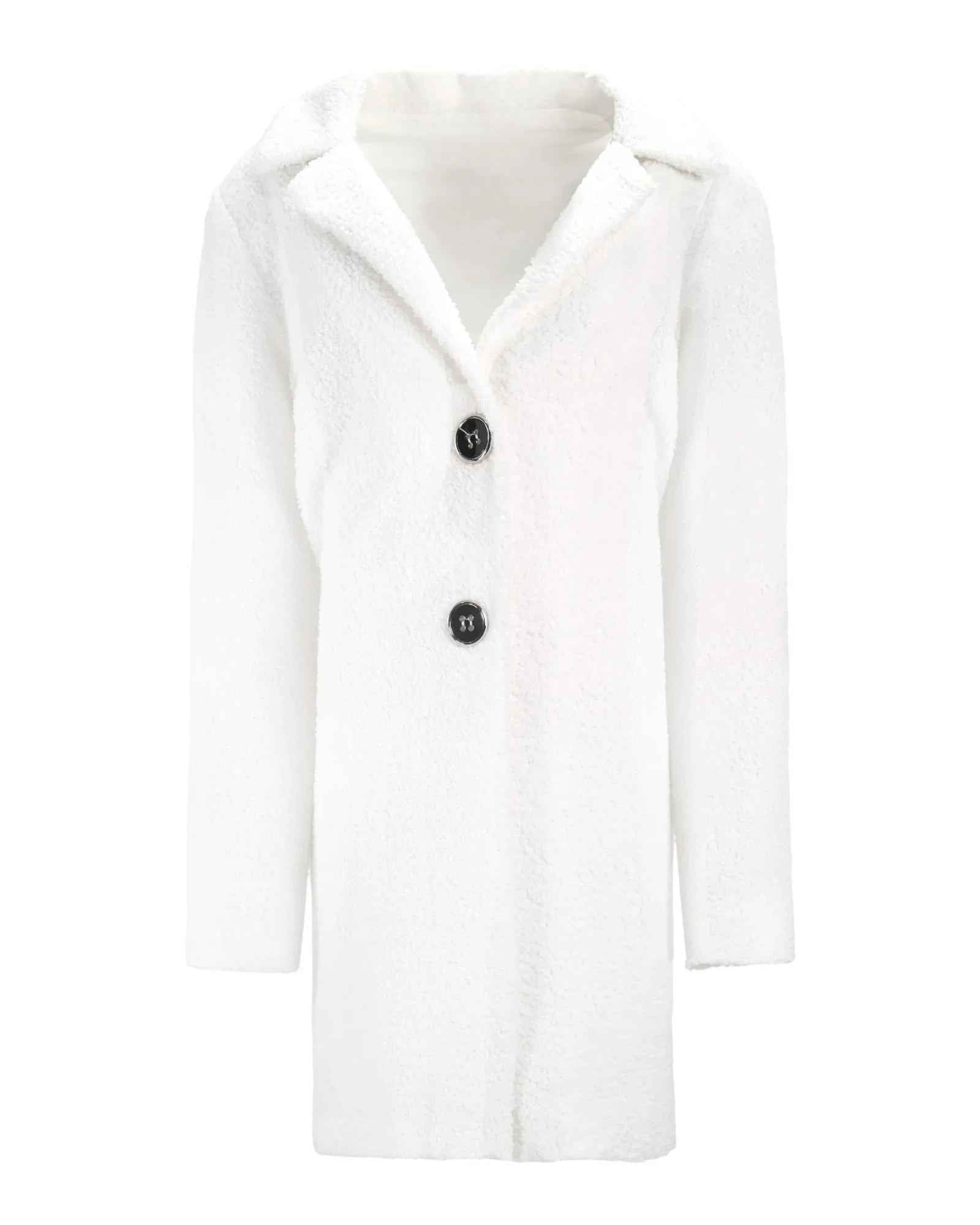 CHIC TEXTURED DOUBLE-BUTTON COAT