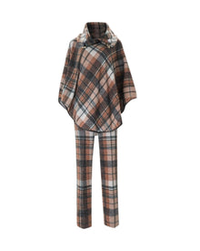 CHIC PLAID TWO-PIECE SET