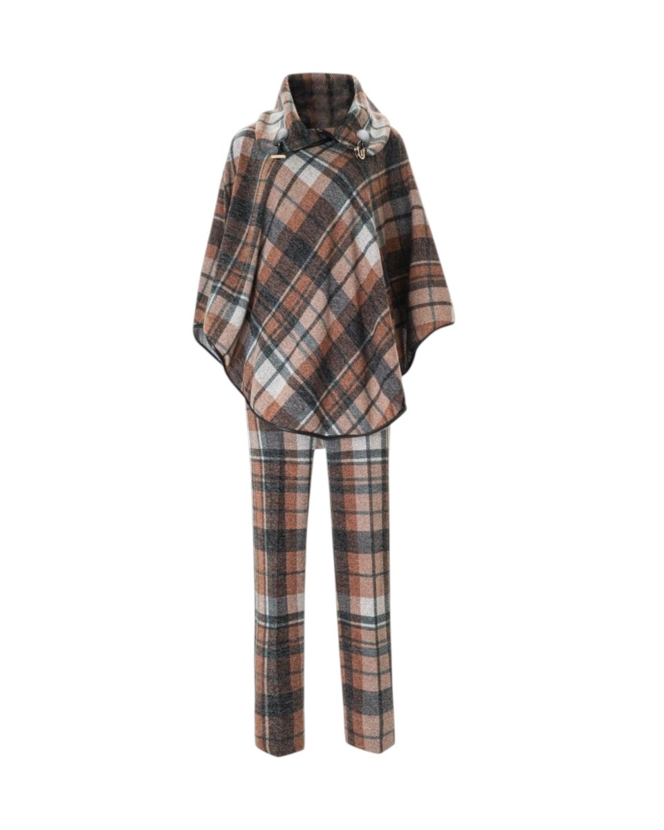 CHIC PLAID TWO-PIECE SET