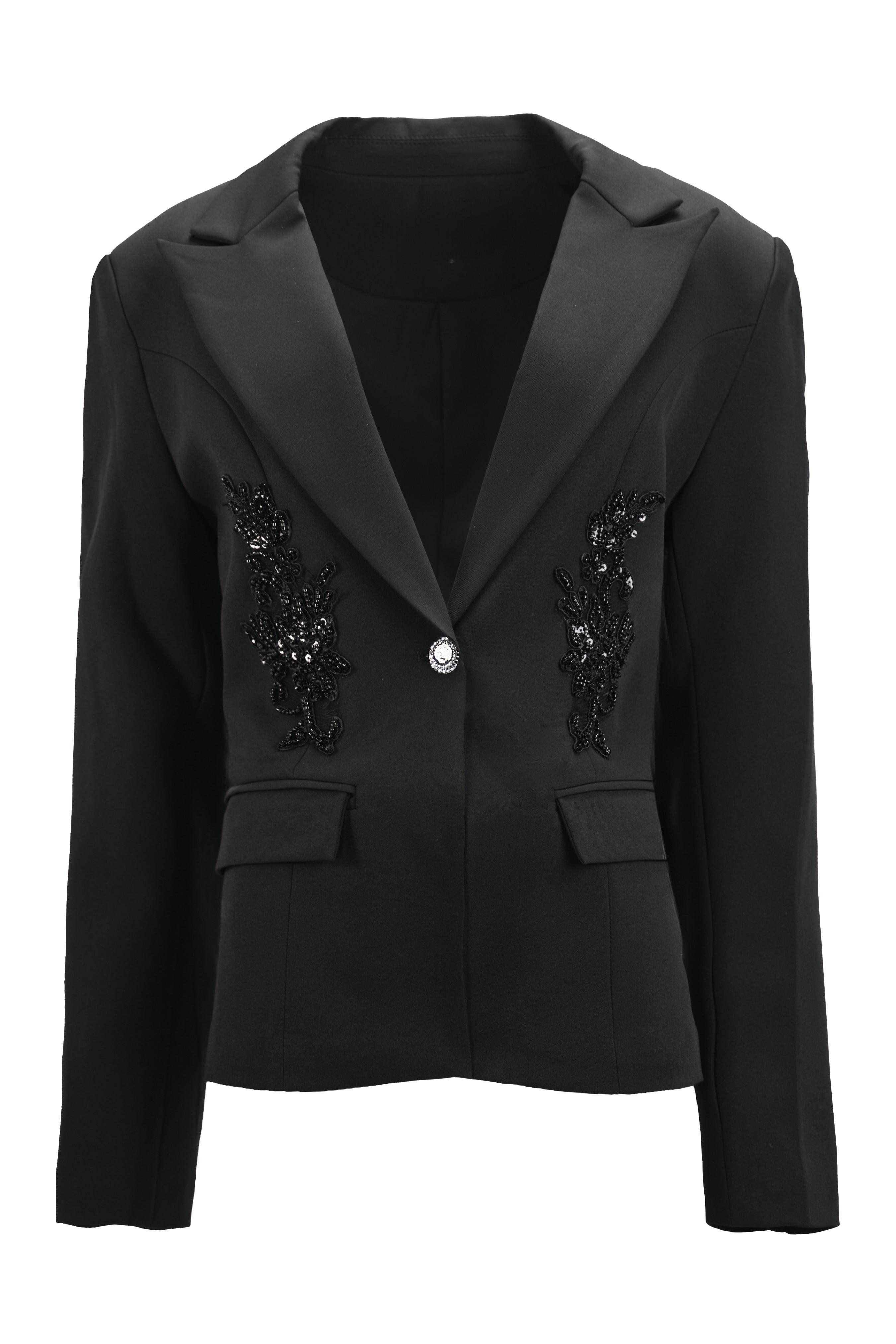 BEADED EMBELLISHED BLAZER