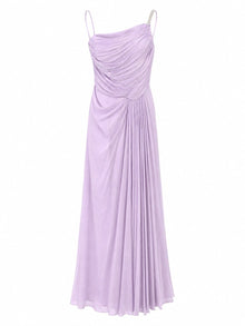 DRAPED ONE-SHOULDER GRECIAN GOWN