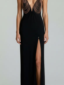 EMBELLISHED EVENING DRESS